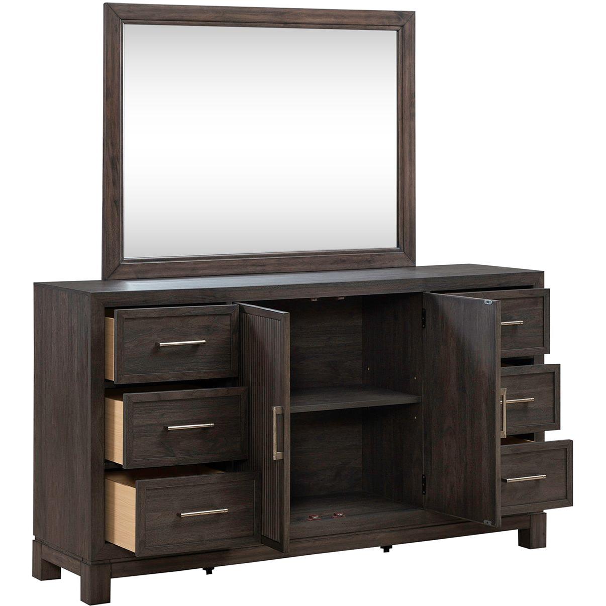  Liberty Furniture Industries Inc. Modern Edge 6-Drawer Dresser with Mirror 313-BR-DM IMAGE 5