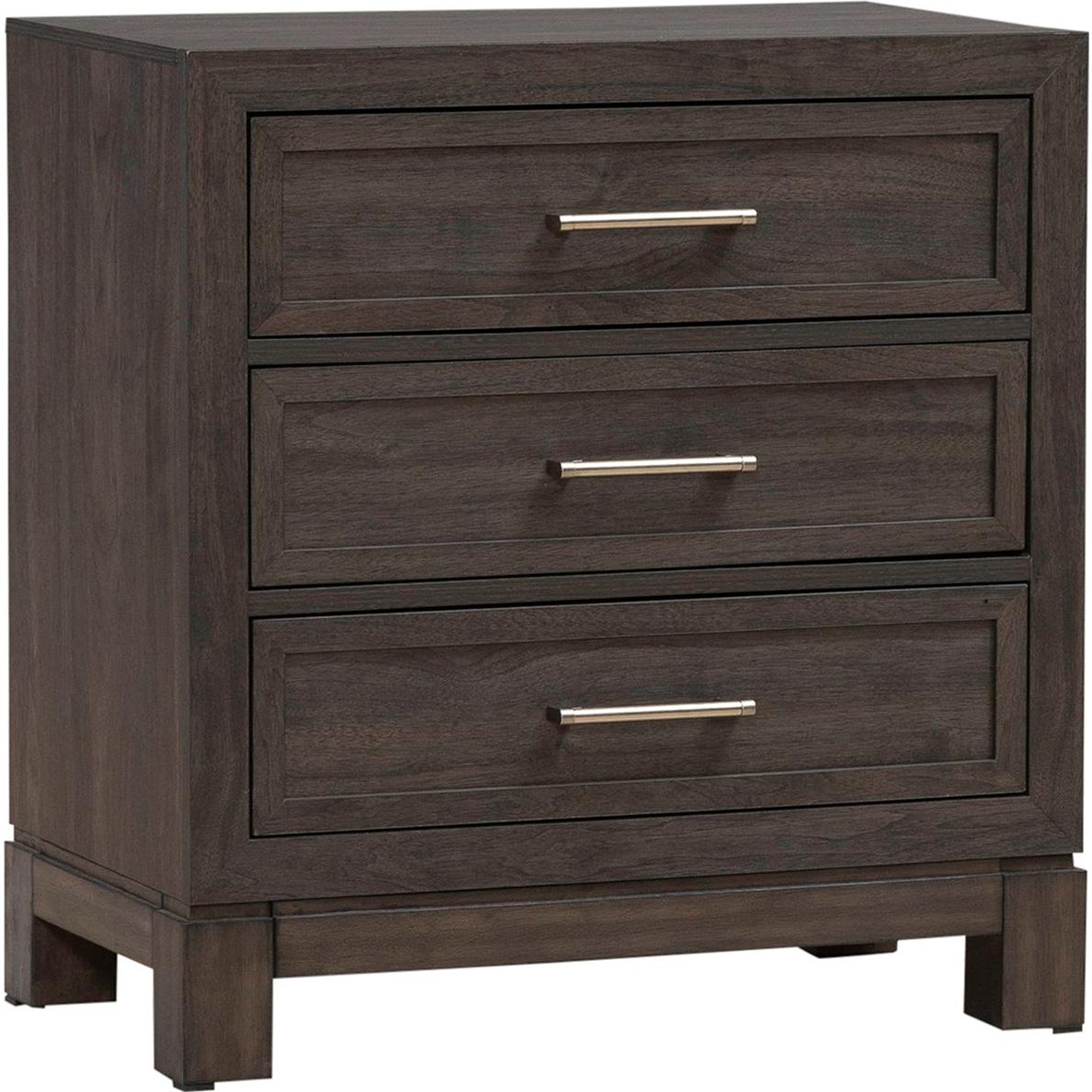  Liberty Furniture Industries Inc. Modern Edge 3-Drawer Nightstand 313-BR61 IMAGE 1
