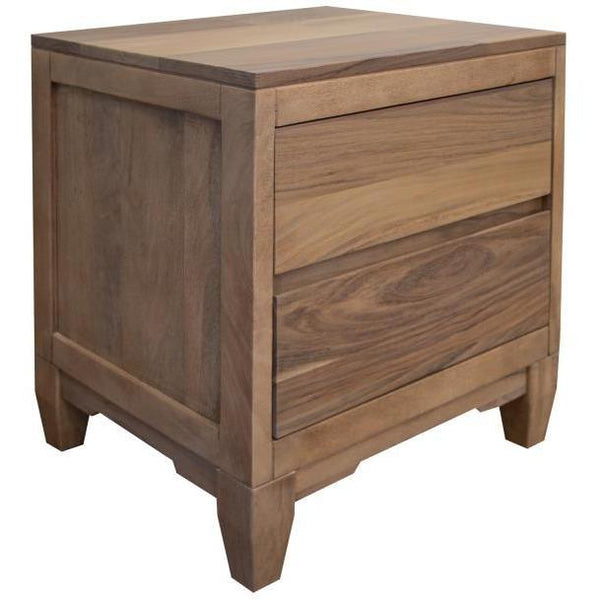 International Furniture Direct Parota Nova 2-Drawer Nightstand IFD6212NTS
