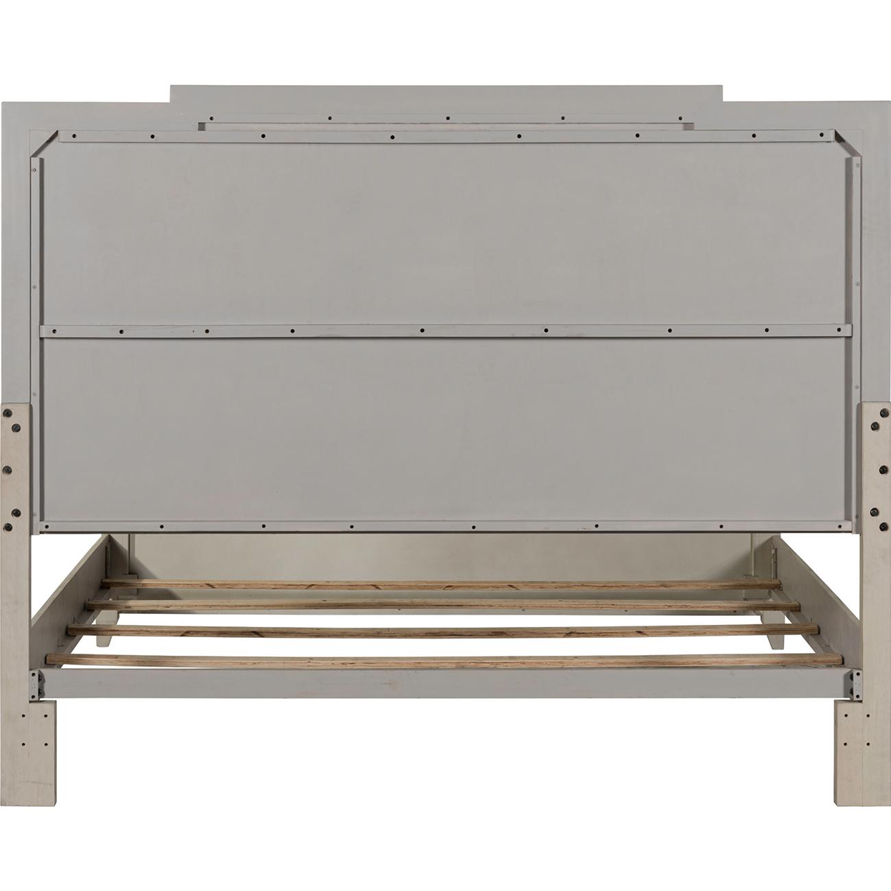  Size_King -- New Haven 694-BR-KUB King Upholstered Panel Bed IMAGE 6