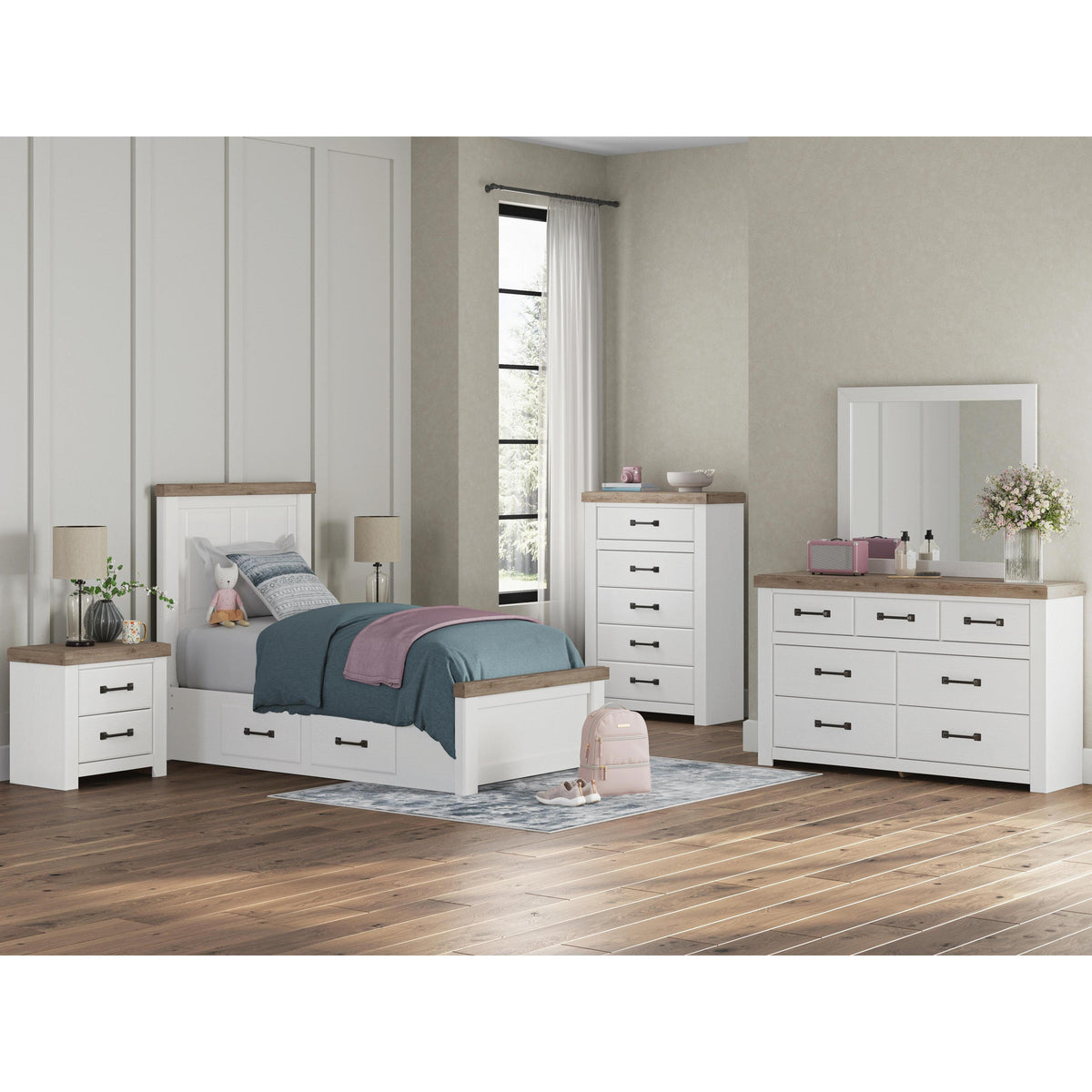  Benchcraft Savonport B4615B18 Twin Panel Bed with Storage IMAGE 11