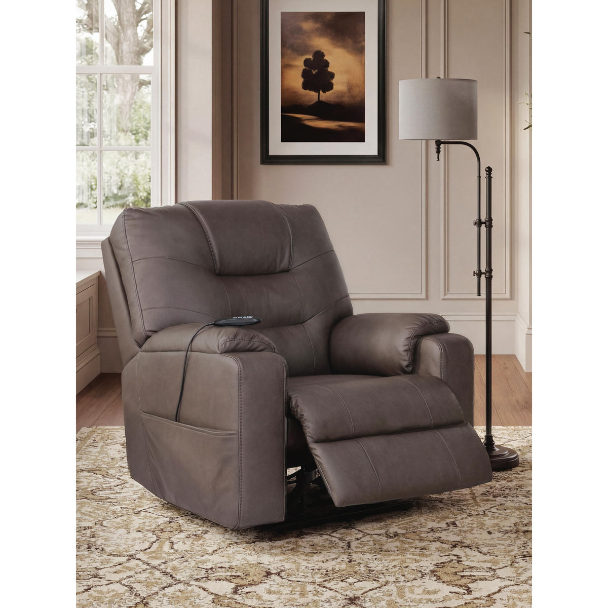  Signature Design by Ashley Belmone Pike PC2280512 Power Lift Recliner IMAGE 7