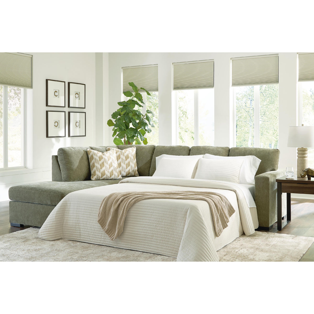  Signature Design by Ashley Bridgepoint PC69505S4 2 pc Sleeper Sectional with Chaise IMAGE 2