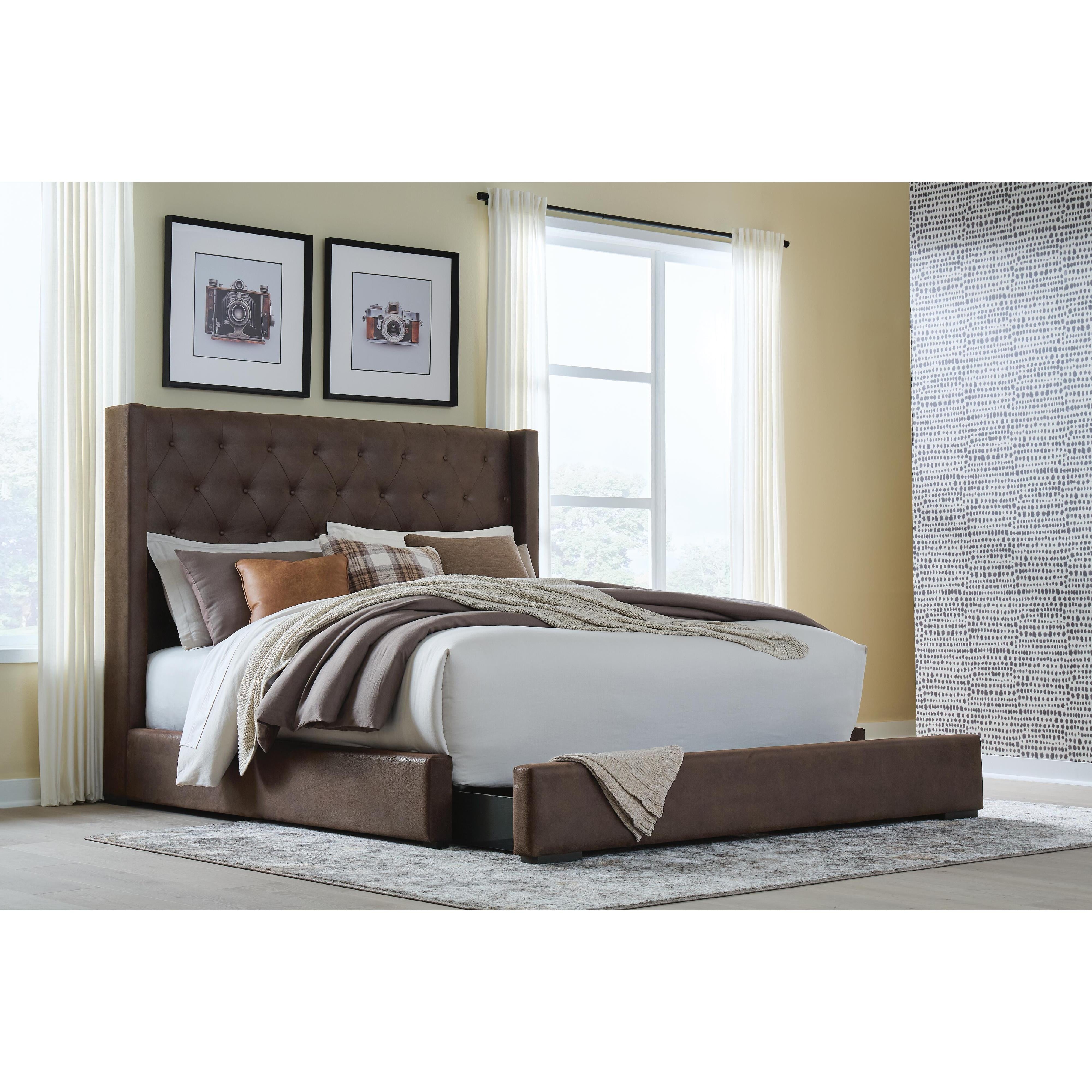  Signature Design by Ashley Lavernty PCB9002B1 Queen Upholstered Storage Bed IMAGE 6