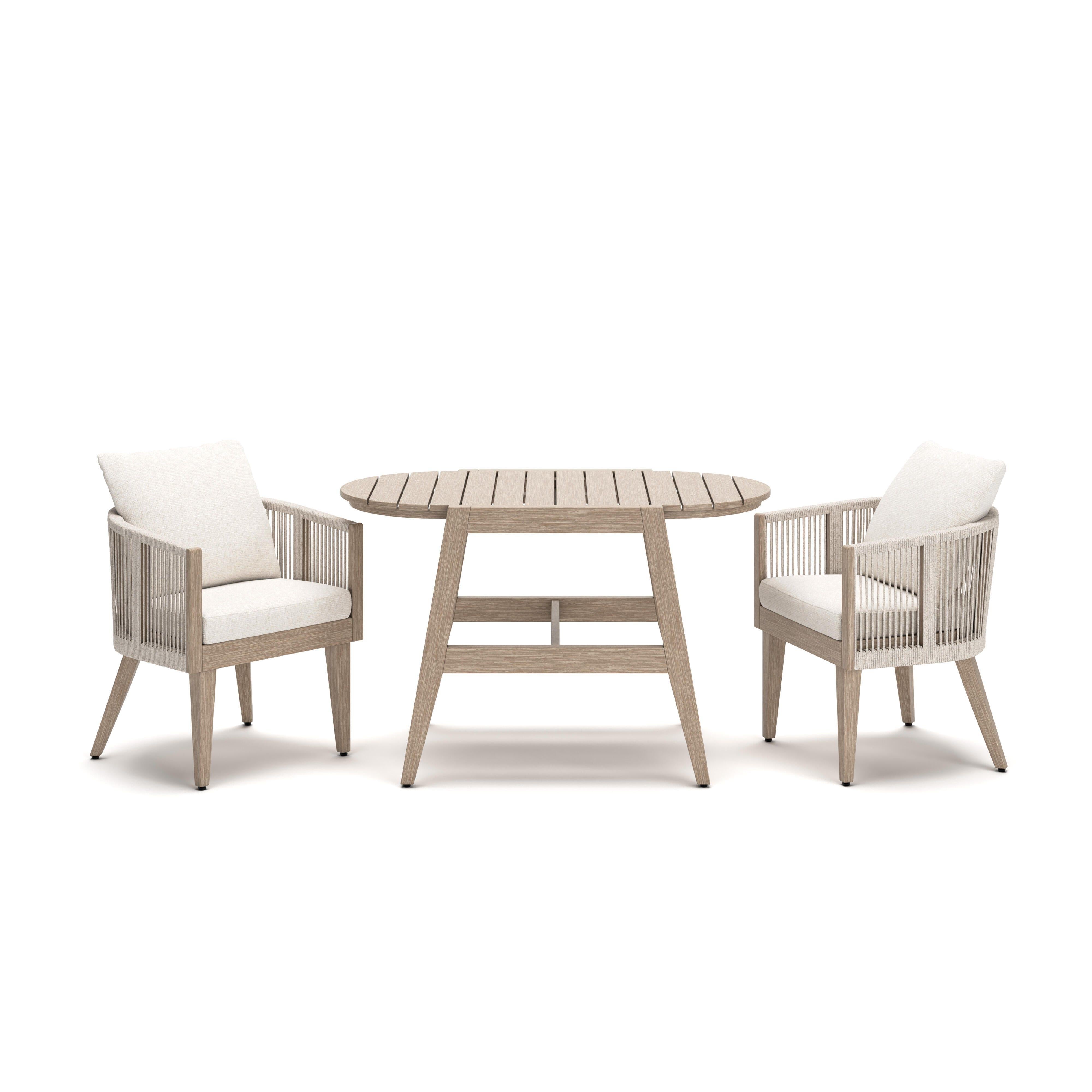  Signature Design by Ashley Ivory Vine PCP352-050 Chairs with Cushion and Table Set IMAGE 2