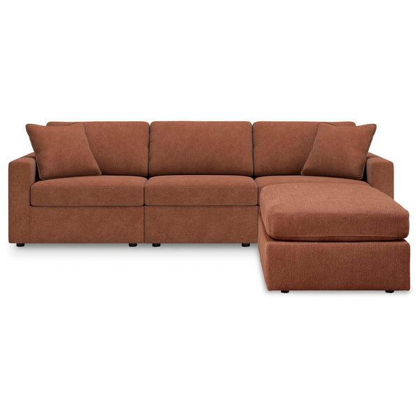 Signature Design by Ashley® Modmax 92102U4 3 pc Sectional and Ottoman - Spice