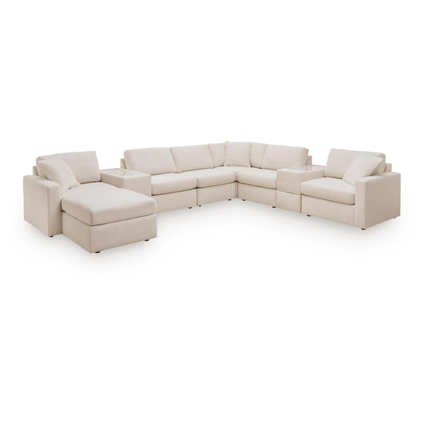 Signature Design by Ashley® Modmax 92103U3 8 pc Sectional and Ottoman - Oyster