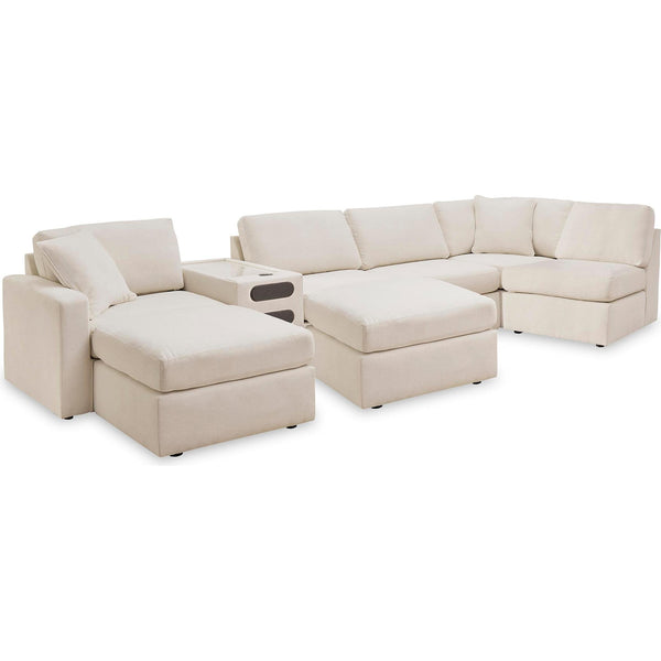 Signature Design by Ashley® Modmax 92103U8 6 pc Sectional and 2 Ottomans - Oyster