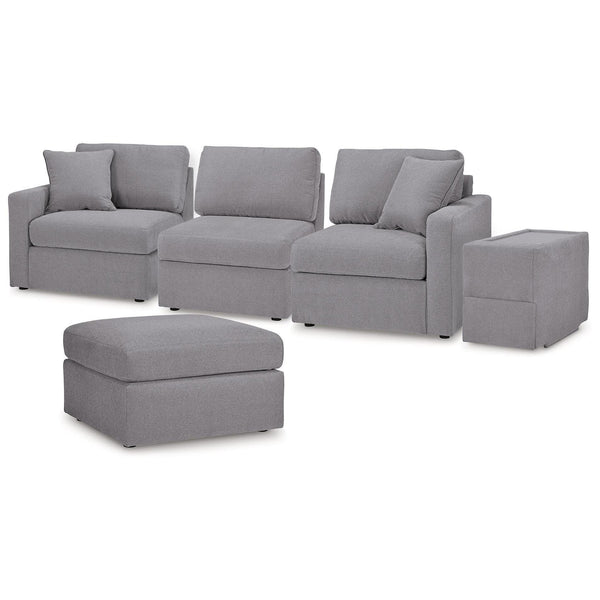 Signature Design by Ashley® Modmax 92104U12 4 pc Sectional and Ottoman - Granite