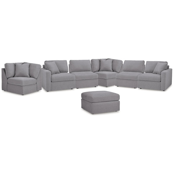 Signature Design by Ashley® Modmax 92104U18 6 pc Sectional and Ottoman - Granite