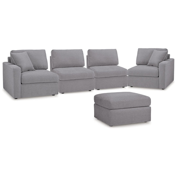 Signature Design by Ashley® Modmax 92104U2 4 pc Sectional and Ottoman - Granite