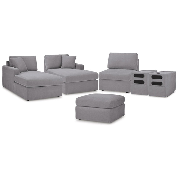 Signature Design by Ashley® Modmax 92104U24 5 pc Sectional and Ottoman - Granite