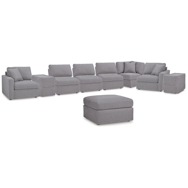 Signature Design by Ashley® Modmax 92104U3 8 pc Sectional and Ottoman - Granite