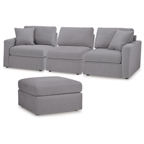 Signature Design by Ashley® Modmax 92104U4 3 pc Sectional and Ottoman - Granite