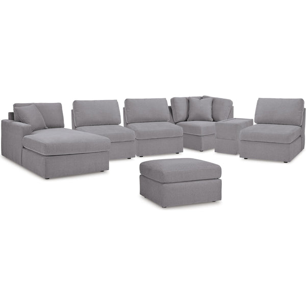 Signature Design by Ashley® Modmax 92104U6 6 pc Sectional with Chaise and Ottoman - Granite