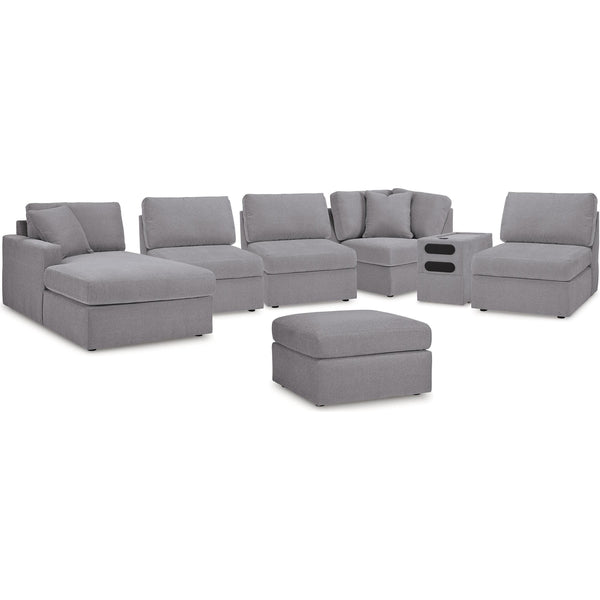 Signature Design by Ashley® Modmax 92104U9 6 pc Sectional with Chaise and Ottoman - Granite
