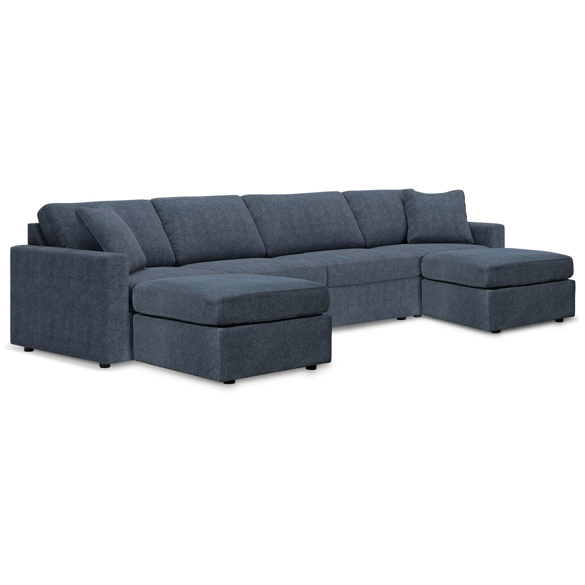  Signature Design by Ashley® Modmax 92121U1 4 pc Sectional and 2 Ottomans - Ink IMAGE 1