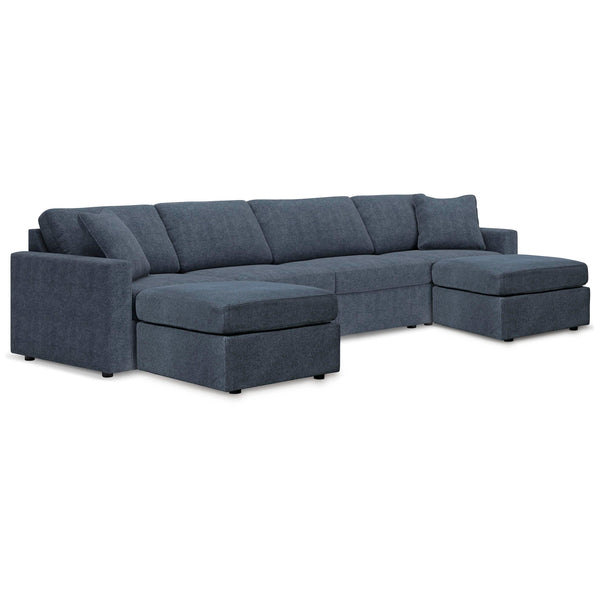 Signature Design by Ashley® Modmax 92121U1 4 pc Sectional and 2 Ottomans - Ink