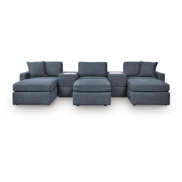 Signature Design by Ashley® Modmax 92121U19 5 pc Sectional and 3 Ottomans - Ink