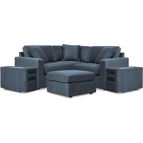 Signature Design by Ashley® Modmax 92121U24 5 pc Sectional with Audio Console and Ottoman - Ink