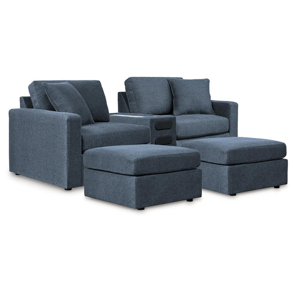 Signature Design by Ashley® Modmax 92121U26 3 pc Sectional and 2 Ottomans - Ink