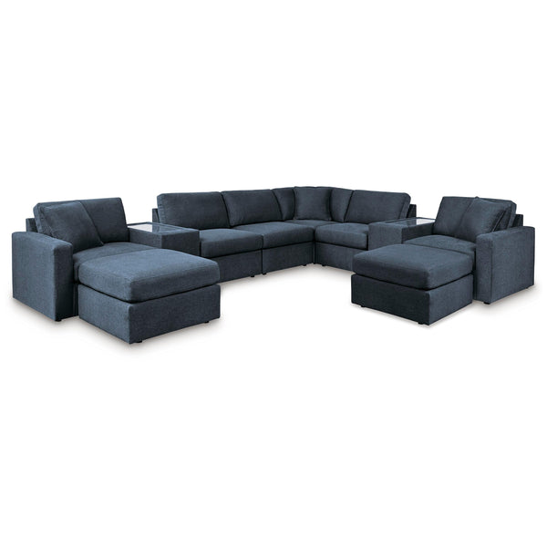 Signature Design by Ashley® Modmax 92121U5 6 pc Sectional and 2 Ottomans - Ink