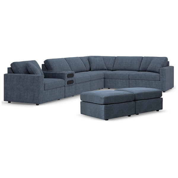 Signature Design by Ashley® Modmax 92121U8 6 pc Sectional and 2 Ottomans - Ink