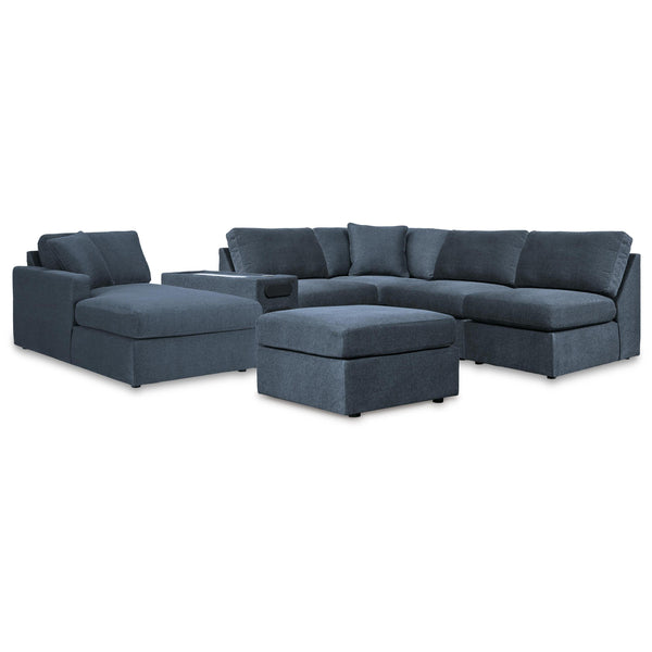 Signature Design by Ashley® Modmax 92121U9 6 pc Sectional with Chaise and Ottoman - Ink