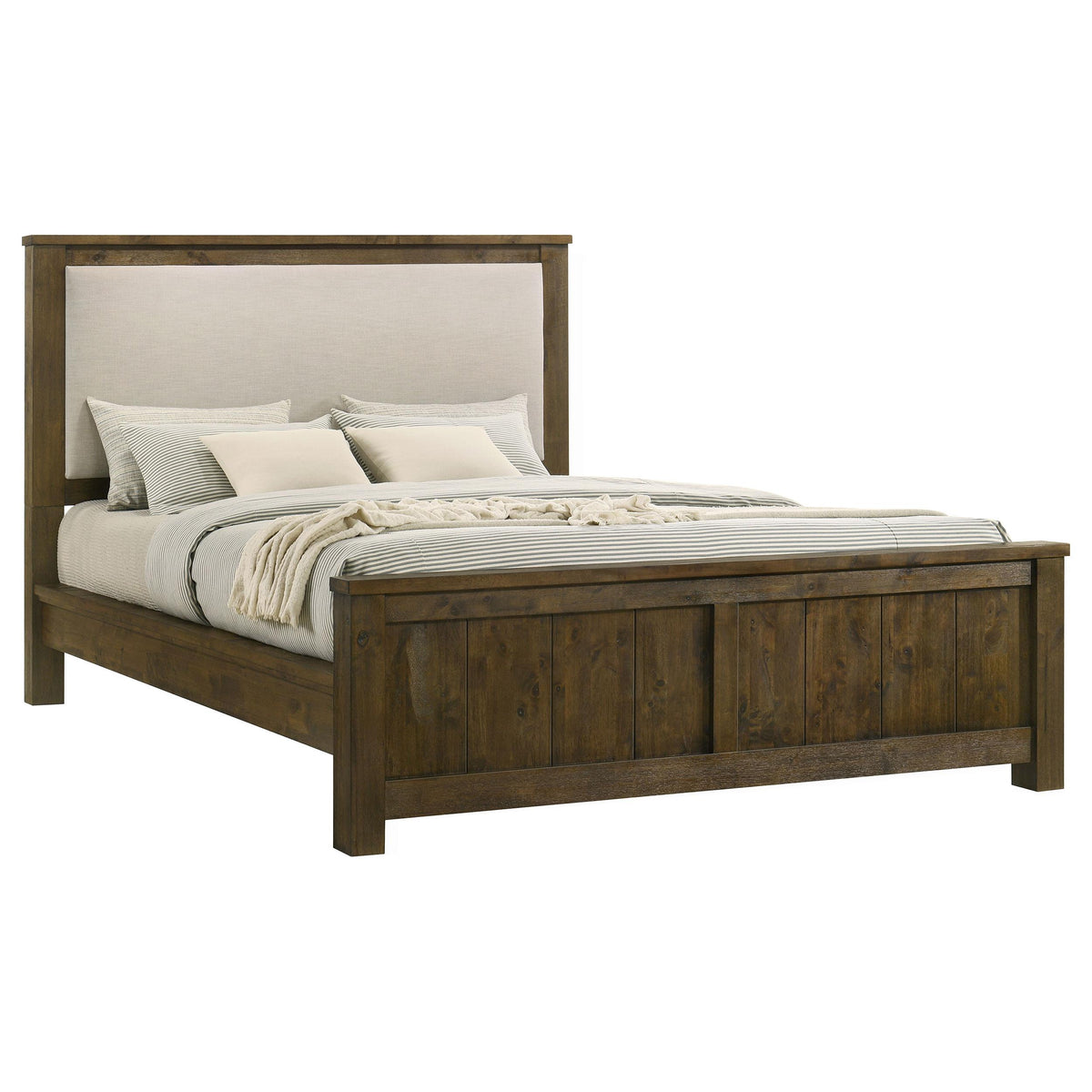  Size_California King -- Doherty 225161KW California King Upholstered Panel Bed IMAGE 1