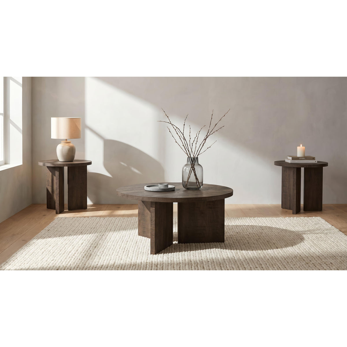  Coaster Furniture Aragon Occasional Table Set 706658-S3 IMAGE 1