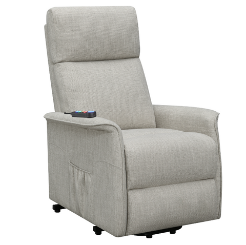 Herrera Power Lift Recliner With Wired Remote Beige-Massage Chair-Coaster Furiture-New Braunfels Mattress Company
