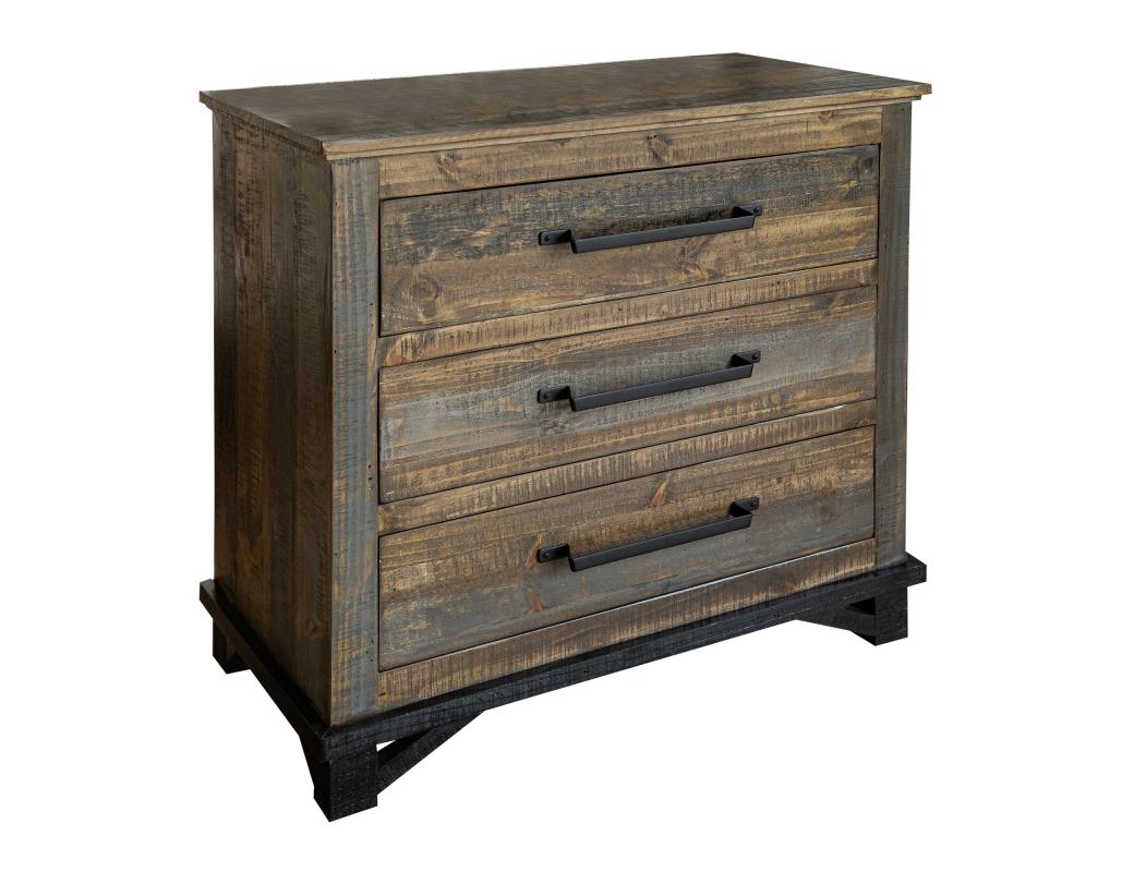 Loft Brown 3 Drawer Chest-Chest-New Braunfels Mattress Company-New Braunfels Mattress Company