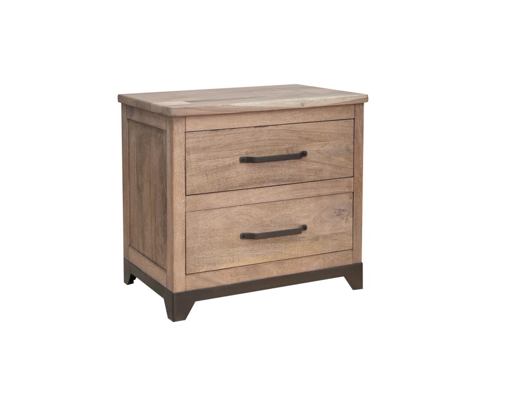 Natural Parota Nightstand-Nightstand-New Braunfels Mattress Company-New Braunfels Mattress Company