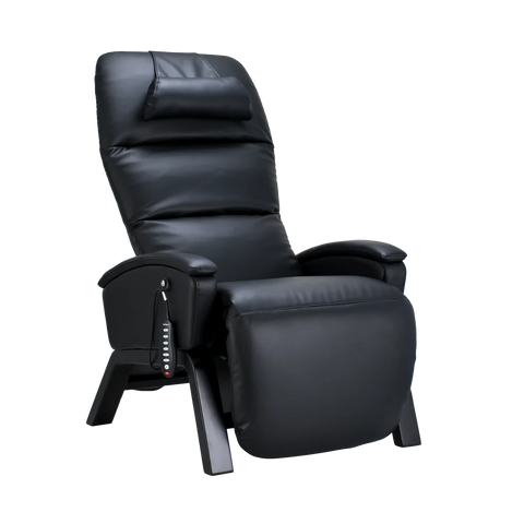 Svago Lite Zero Gravity Recliner-Massage Chair-Svago-Black & Dark Walnut-New Braunfels Mattress Company