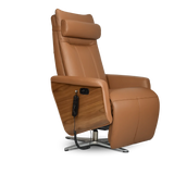 Svago Swivel Zero Gravity Recliner-Massage Chair-Svago-Toffee & Walnut-New Braunfels Mattress Company