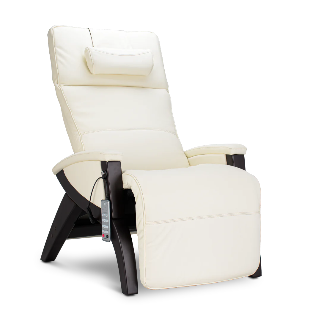 Svago Newton Zero Gravity Recliner-Massage Chair-Svago-Svago Newton Zero Gravity Recliner Ivory and Dark Walnut-New Braunfels Mattress Company