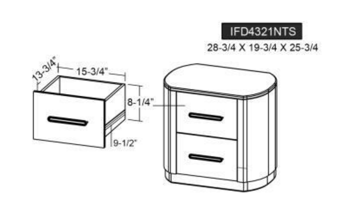 BALAM 2 Drawer Nightstand-Nightstand-New Braunfels Mattress Company-New Braunfels Mattress Company