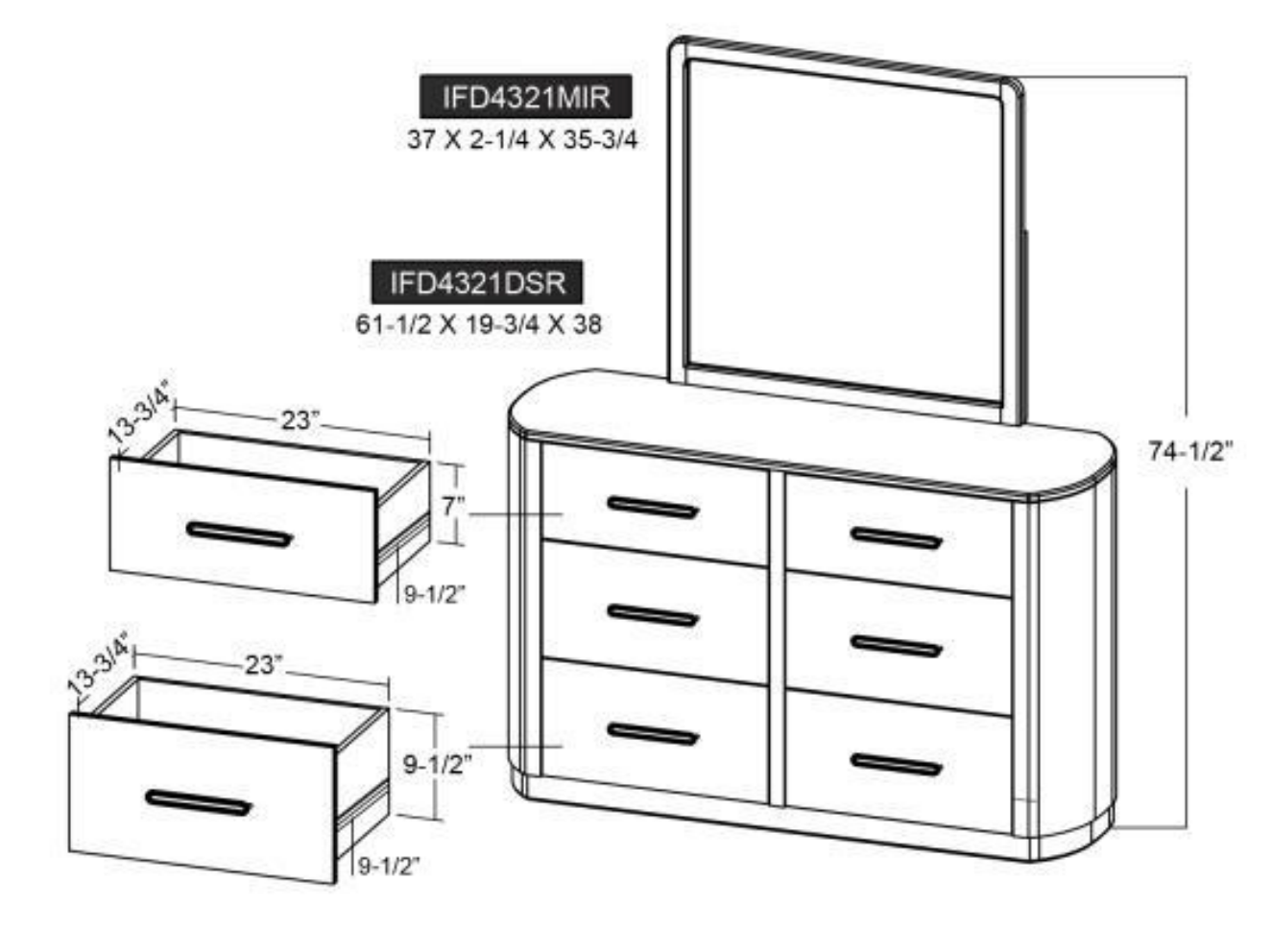 BALAM Dresser-Dresser-New Braunfels Mattress Company-New Braunfels Mattress Company