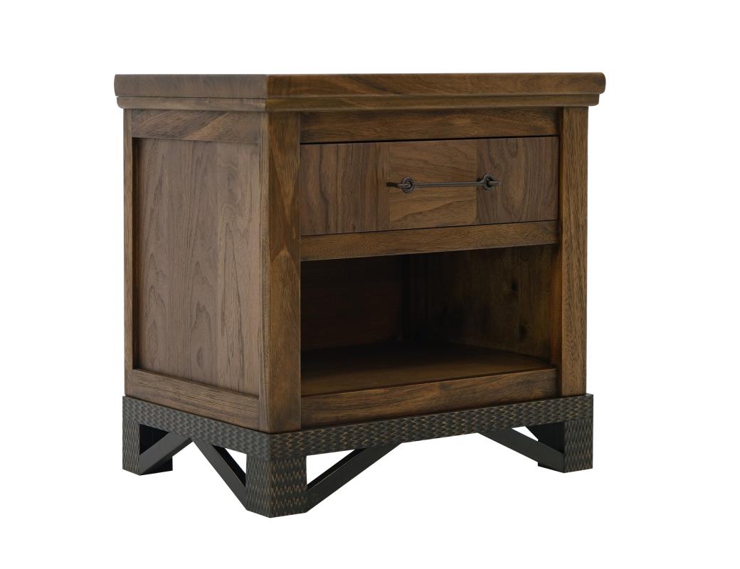 Walnut Nightstand-Nightstand-New Braunfels Mattress Company-New Braunfels Mattress Company