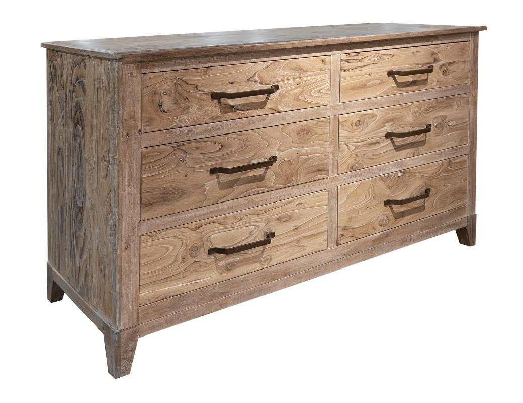 White Teak Dresser-Dresser-New Braunfels Mattress Company-New Braunfels Mattress Company