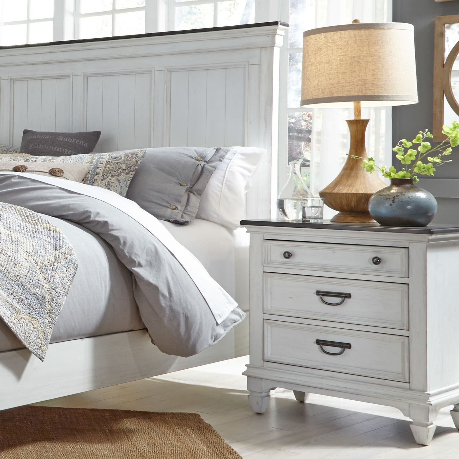 Allyson Park Nightstand-Nightstand-Liberty Furniture-New Braunfels Mattress Company