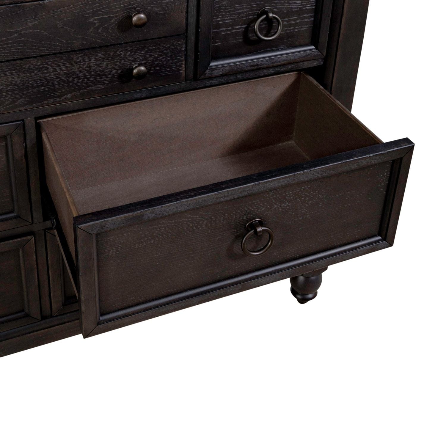 Americana Farmhouse Black Chesser-chest-Liberty Furniture-New Braunfels Mattress Company
