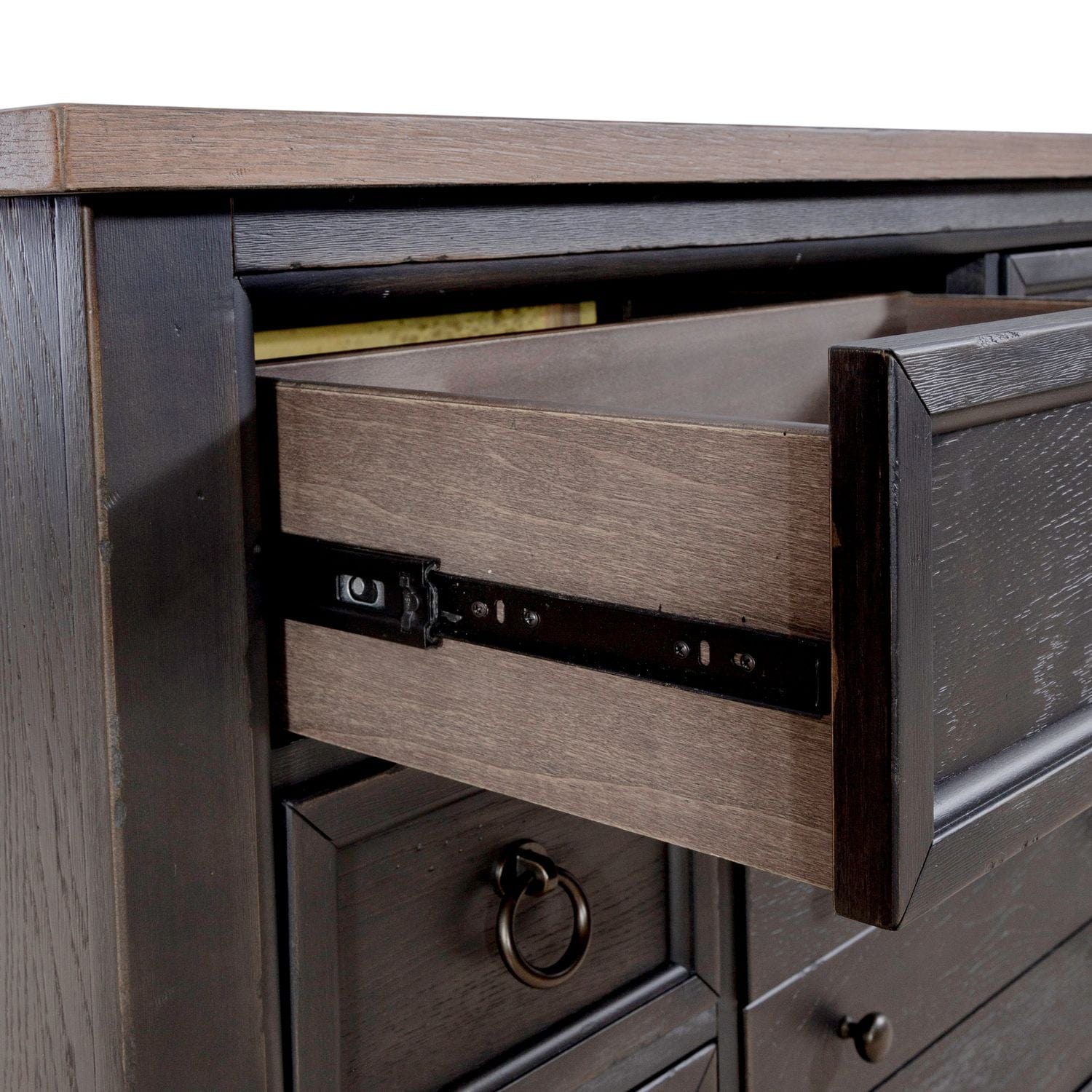 Americana Farmhouse Black Chesser-chest-Liberty Furniture-New Braunfels Mattress Company