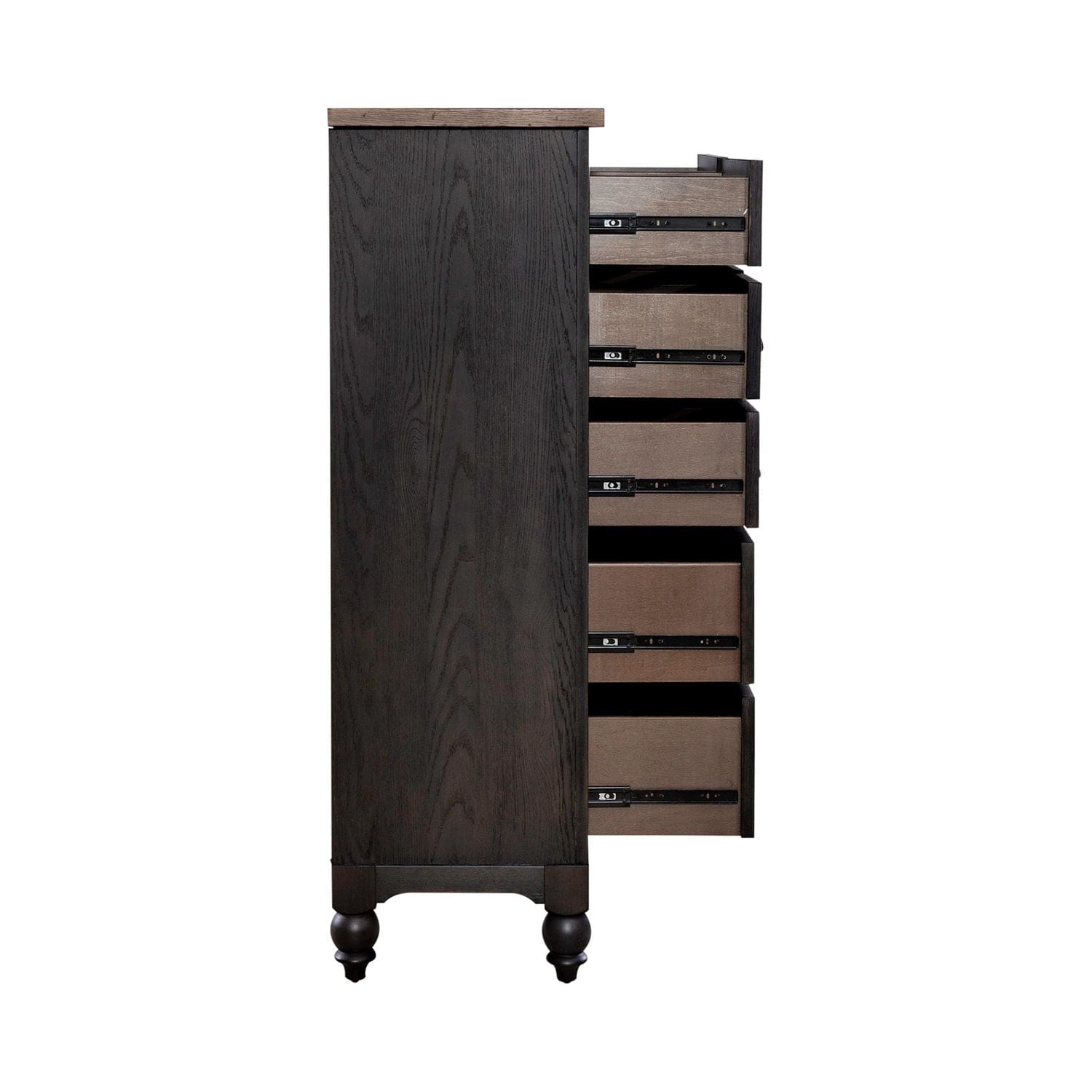 Americana Farmhouse Black Chesser-chest-Liberty Furniture-New Braunfels Mattress Company