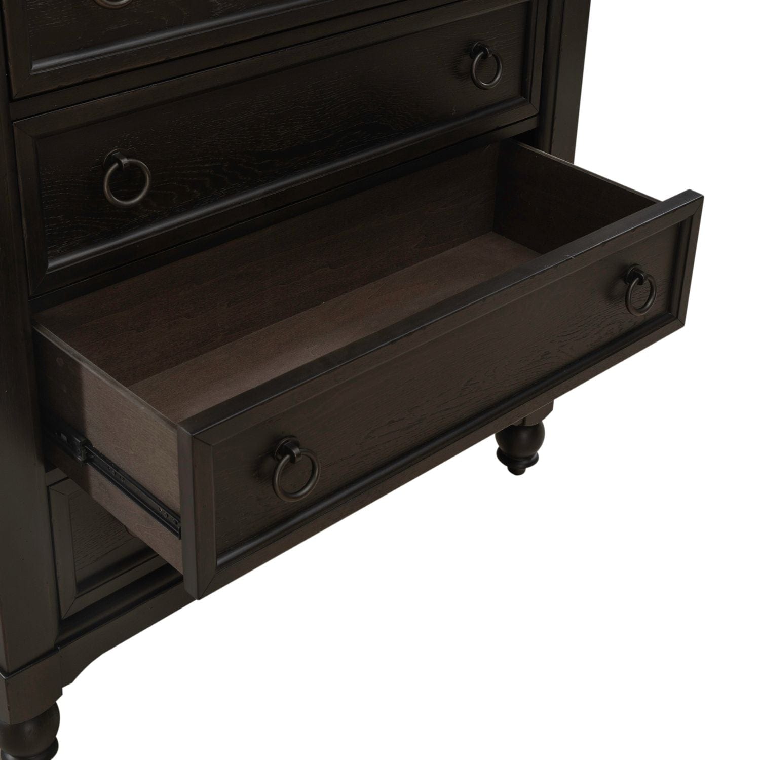 Americana Farmhouse Black Chest-chest-Liberty Furniture-New Braunfels Mattress Company