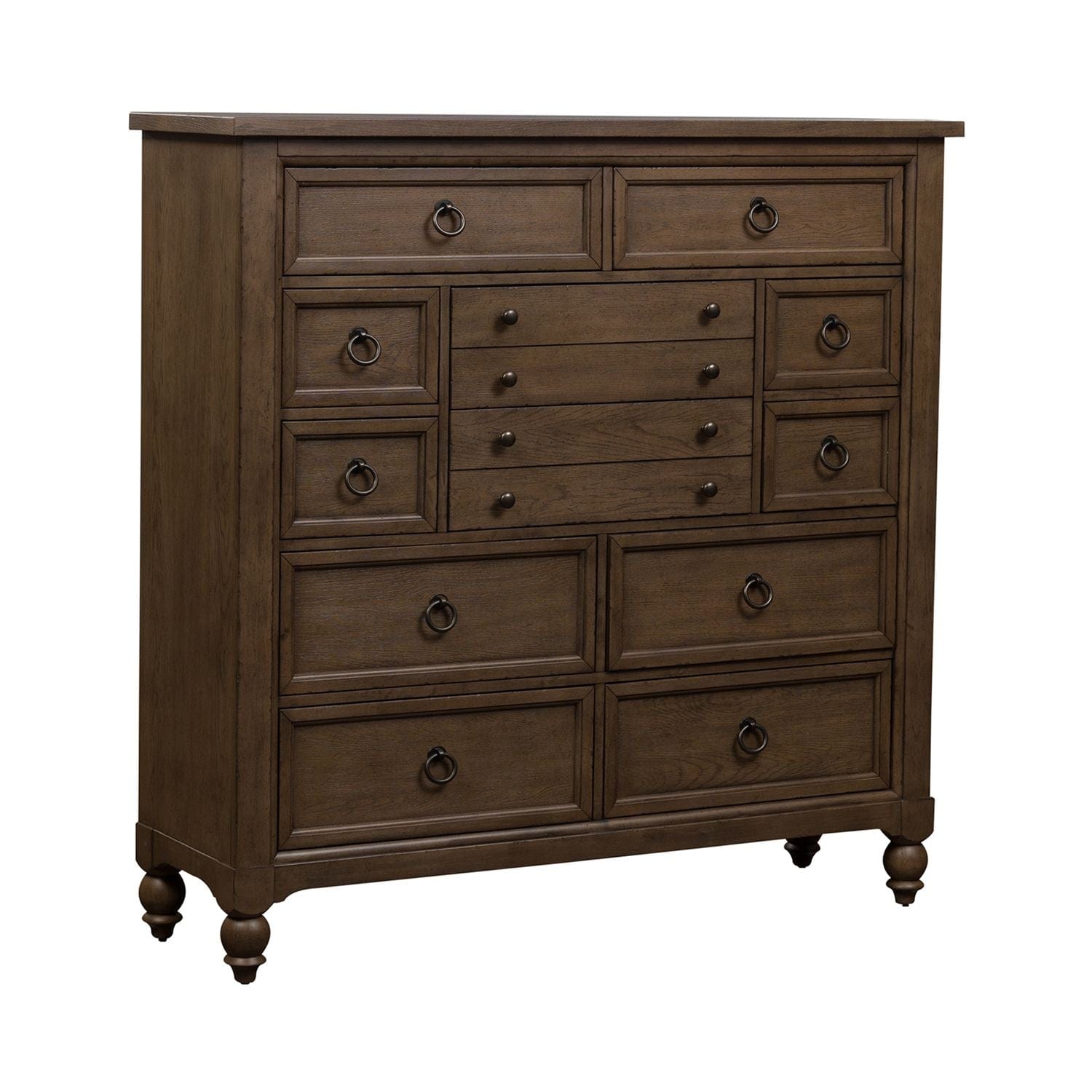 Americana Farmhouse Brown Chesser-chest-Liberty Furniture-New Braunfels Mattress Company