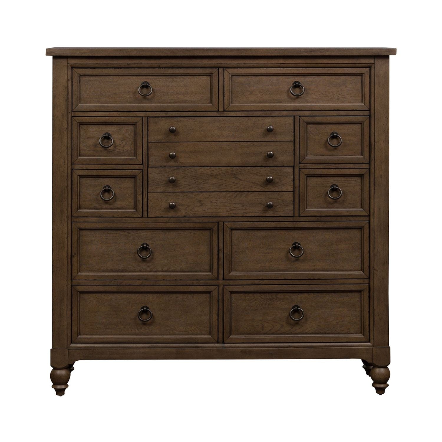 Americana Farmhouse Brown Chesser-chest-Liberty Furniture-New Braunfels Mattress Company