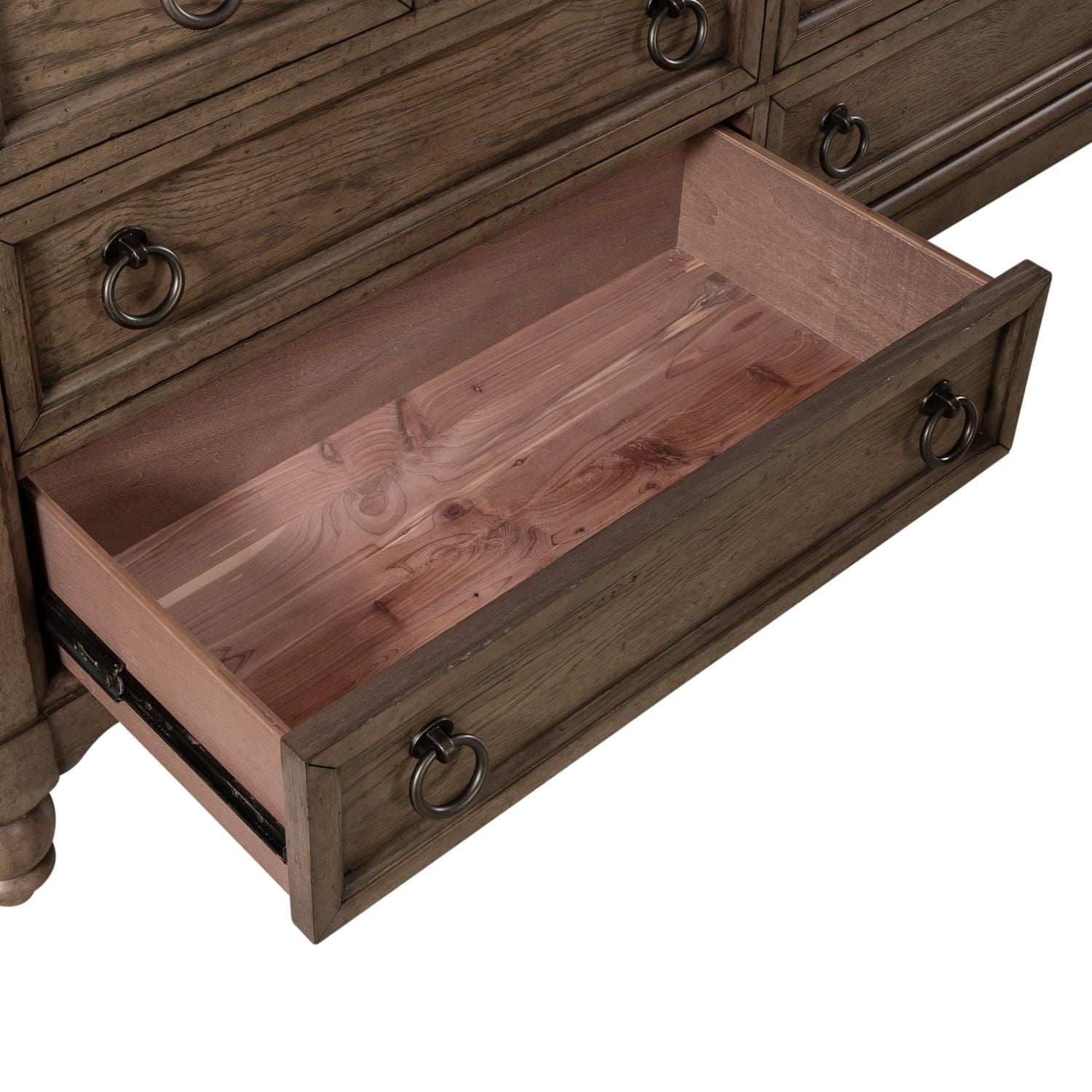 Americana Farmhouse Brown Dresser-Dresser-Liberty Furniture-New Braunfels Mattress Company