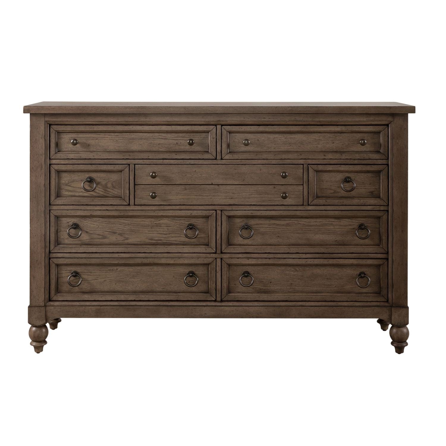 Americana Farmhouse Brown Dresser-Dresser-Liberty Furniture-New Braunfels Mattress Company