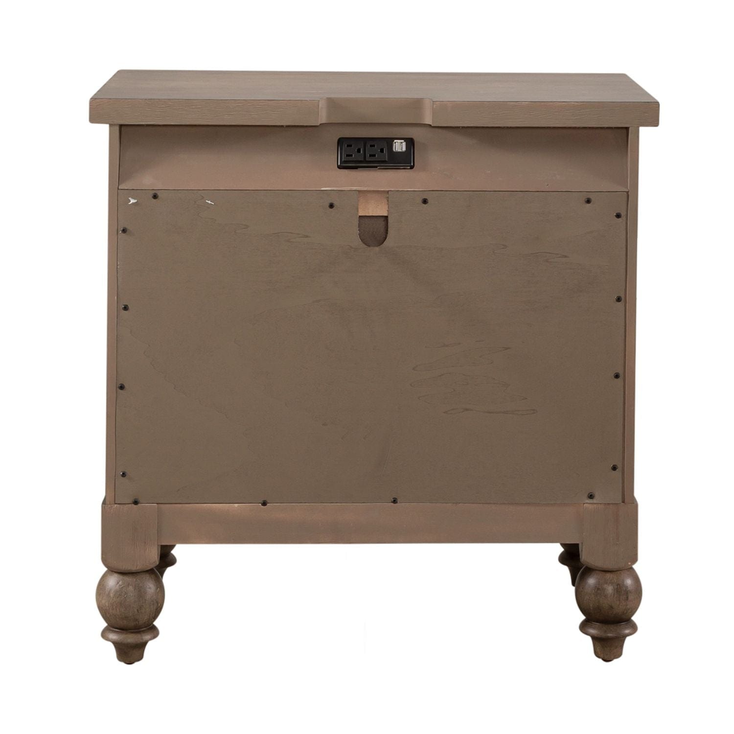Americana Farmhouse Brown Nightstand-Nightstand-Liberty Furniture-New Braunfels Mattress Company